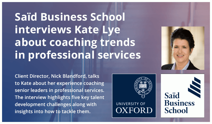 Interview with Kate Lye Saïd Business School